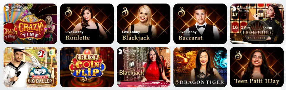 Jeux de casino en direct CLOVERSPIN CASINO