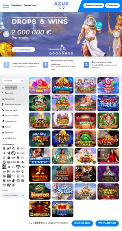 l'application et interface CloverSpin Casino